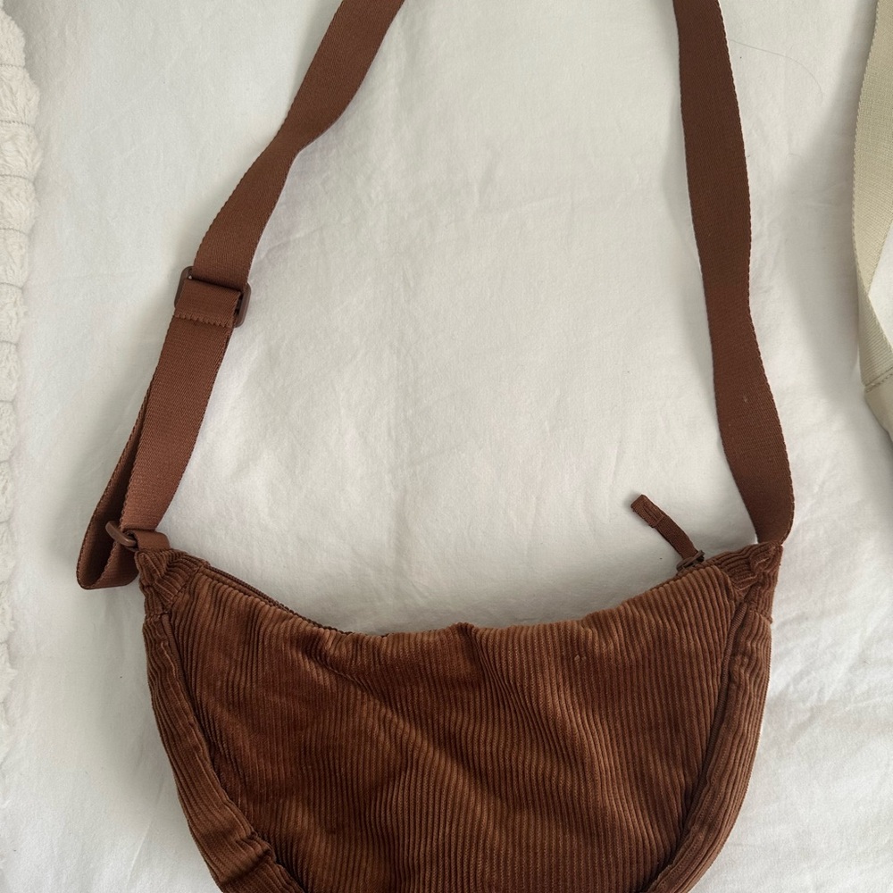 Uniqlo Brown Corduroy Shoulder Bag